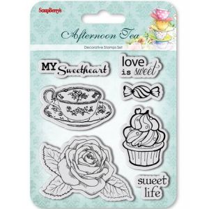 Stemple akrylowe ScrapBerry's 10.5cm, Afternoon Tea